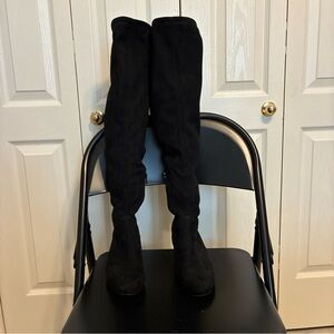 Gianni Bini Trillia Black Over the Knee Boots Women’s Size 7.5 Stylish Tall Boot
